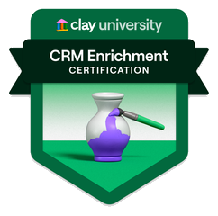 Clay CRM Enrichment Certification